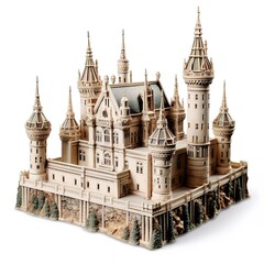 Obraz premium A miniature 3d model of a building