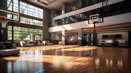 Luxury Sport arena or hall for team games concept