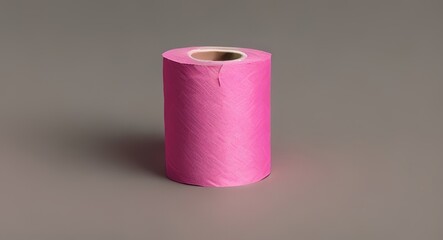 pink toilet paper roll. ai generation