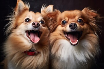 International Dogs Day, Dog smiles - Generative AI