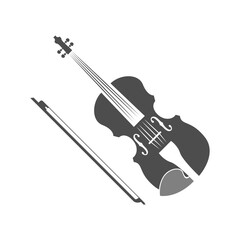 Obraz na płótnie Canvas Violin logo icon design