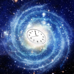 Obraz na płótnie Canvas space-time physics concept
