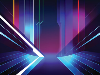 Futuristic abstract light and line background