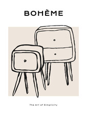 Boheme Modern Art Posters