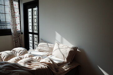 bedroom with sunlight
