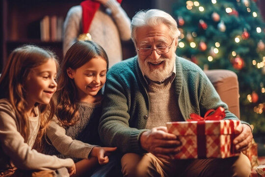 Grandpa At Christmas Images – Browse 105,380 Stock Photos, Vectors, and ...
