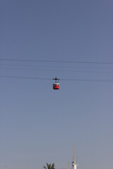 Teleférico Funicular Cable Barcelona en el cielo