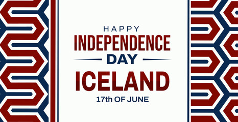 Happy Independence Day of Iceland background. 17th of june Iceland independence day wallpaper
