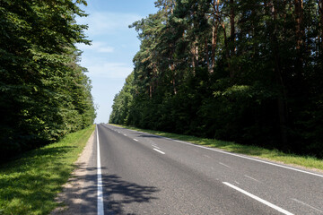 Fototapeta premium Narrow paved road for cars