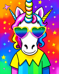 Disco Rainbow Unicorn