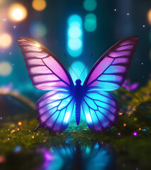 Purple & Blue butterfly
