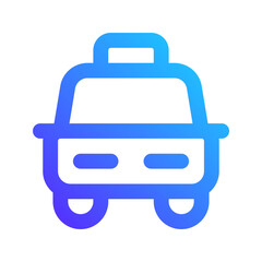 taxi gradient icon