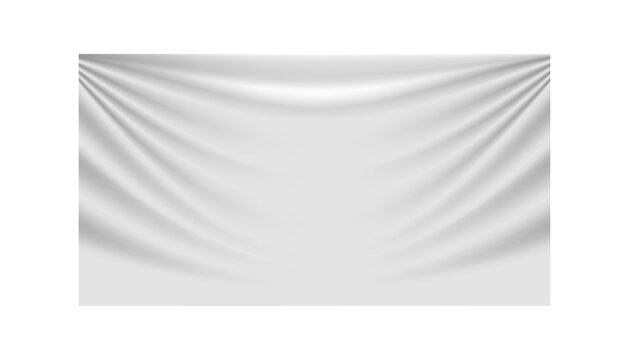 blank fabric mock up. vector fabric illustration