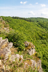 Fototapeta na wymiar Site naturel de la roche d'Oëtre en Suisse Normande