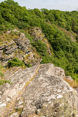 Fototapeta na wymiar Les falaises de la Roche d'Oëtre en Suisse Normande