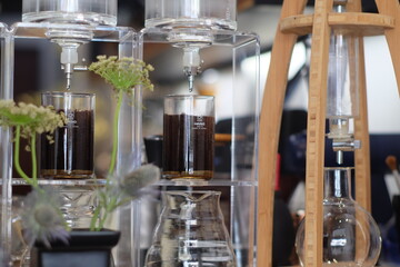 coffee Drip in modern cafe 