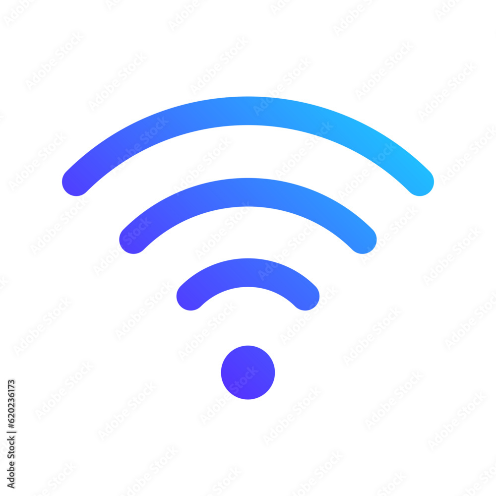 Wall mural wifi gradient icon