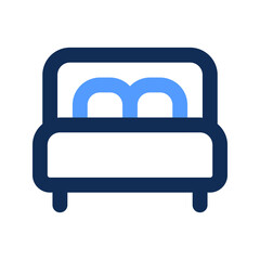 bed outline color icon