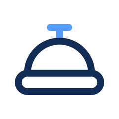 desk bell outline color icon
