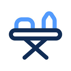 ironing board outline color icon