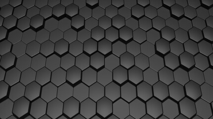 abstract black hexagon color background