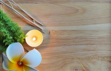 Closeup of Spa accessories,Beautiful composition of spa , spa relax concept, herbs for massage,...