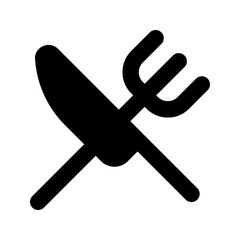 restaurant glyph icon