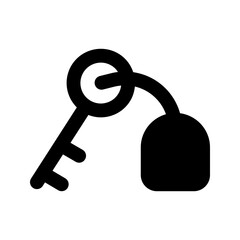 room key glyph icon