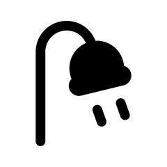 shower glyph icon
