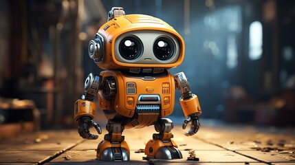 Little Robot 3D illustration