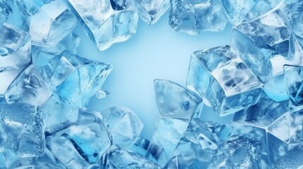 Illustration of a of ice cubes