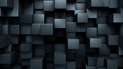 Vector black abstract rectangle background.Generative AI
