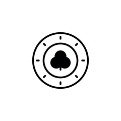 Poker icon design with white background stock illustration