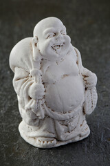 Miniature Carving of a Laughing Buddha