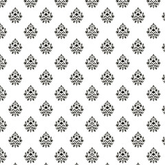 Seamless vector floral pattern. Classic illustration. Toile de Jouy
