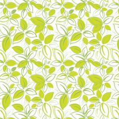 Seamless vector floral pattern. Classic illustration. Toile de Jouy