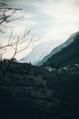 sunset over the lake