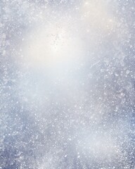 Obraz premium Christmas background with snowflakes and bokeh glitter effect with room for copy. AI generative art.