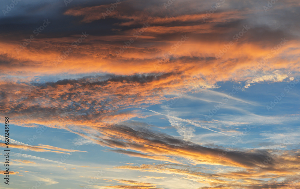 Wall mural beautiful cloudy sky. cloudy sky as abstract background
