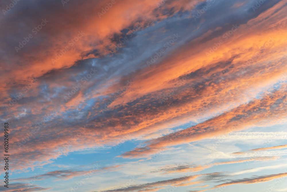 Wall mural beautiful cloudy sky. cloudy sky as abstract background