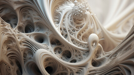 Surreale, fraktale Fantasiewelt, Generative AI © Christian Rabenstein