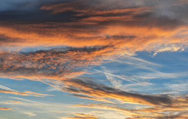 Fototapeta premium Beautiful cloudy sky. Cloudy sky as abstract background