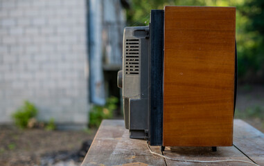 Unearthing the Enigmatic Charms of an Antique Wooden Vintage Television