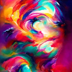 Crédence de cuisine en verre imprimé Mélange de couleurs Beautiful art color with abstract colorful background