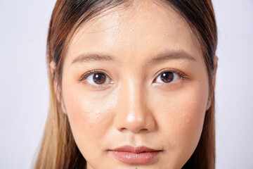 close up portrait of a woman