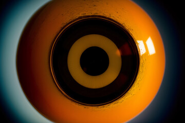 A Close Up Of A Yellow And Black Object