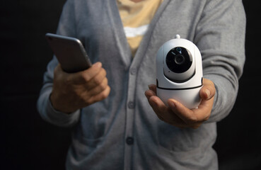 IP wifi wireless security camera supports Internet installation technology, security systems, smart...