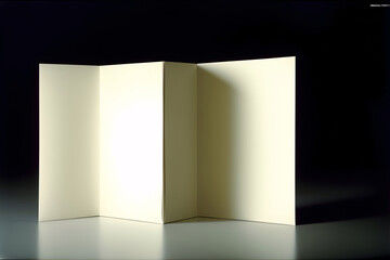 An Open White Box Sitting On Top Of A Table