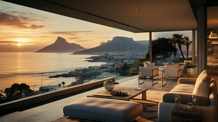 Fototapeta premium sunset over the sea