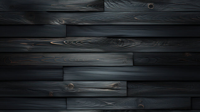 Modern Black Tan Planks Wall, AI generated